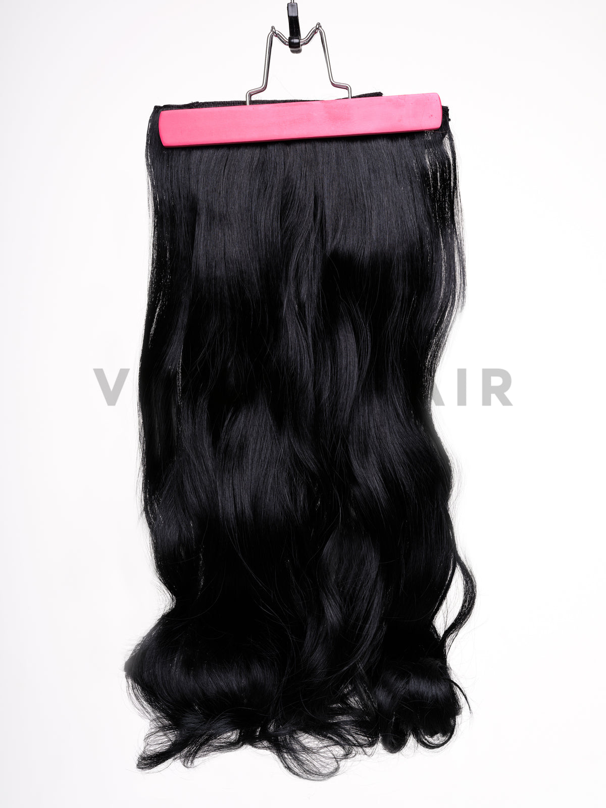 Fekete göndör szintetikus póthaj