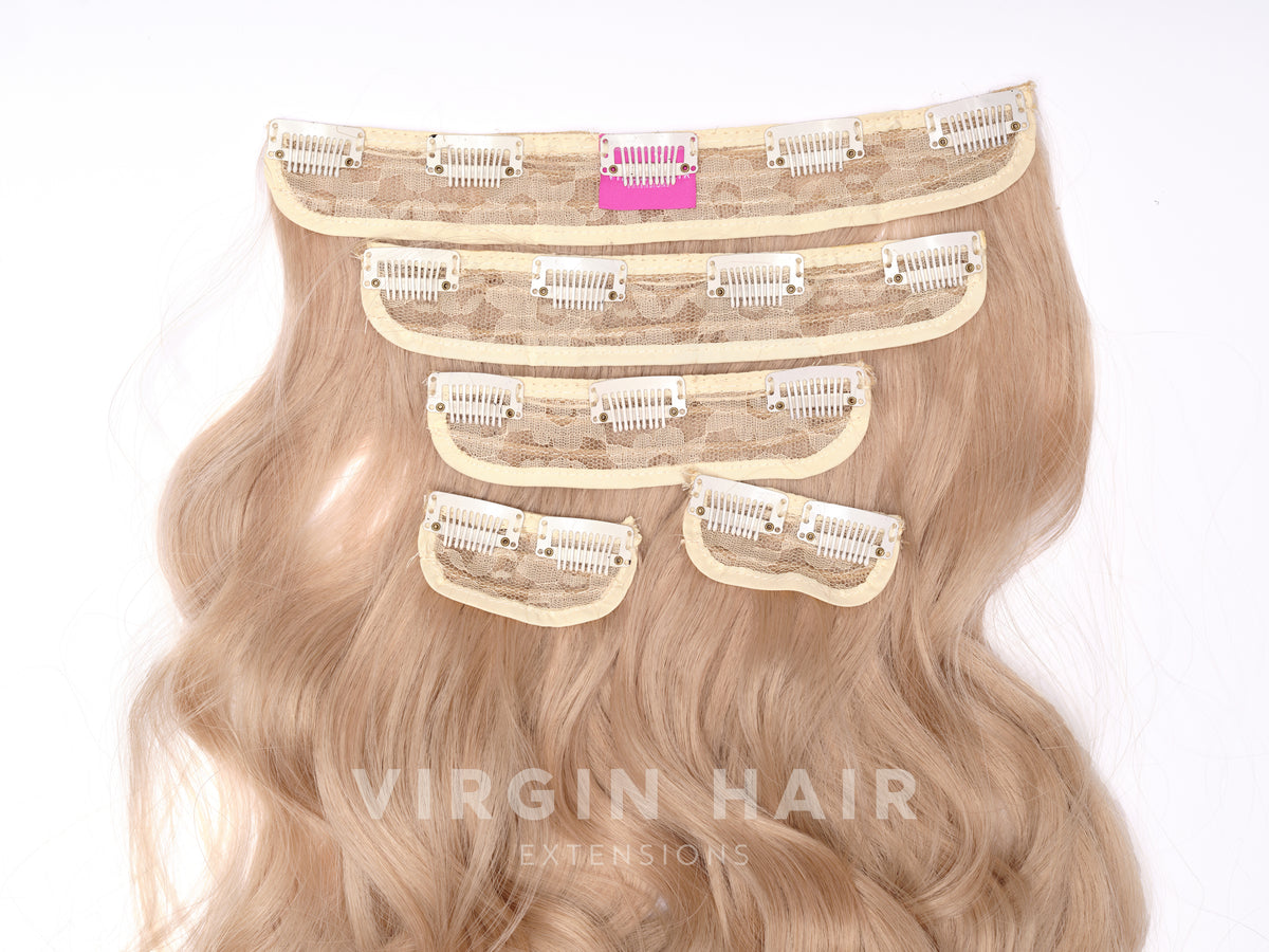 Sötétszőke göndör szintetikus póthaj