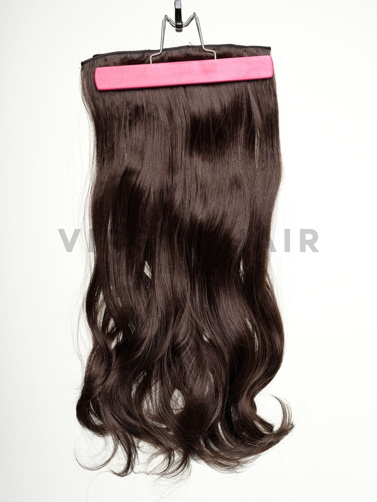 Sötétbarna göndör szintetikus póthaj