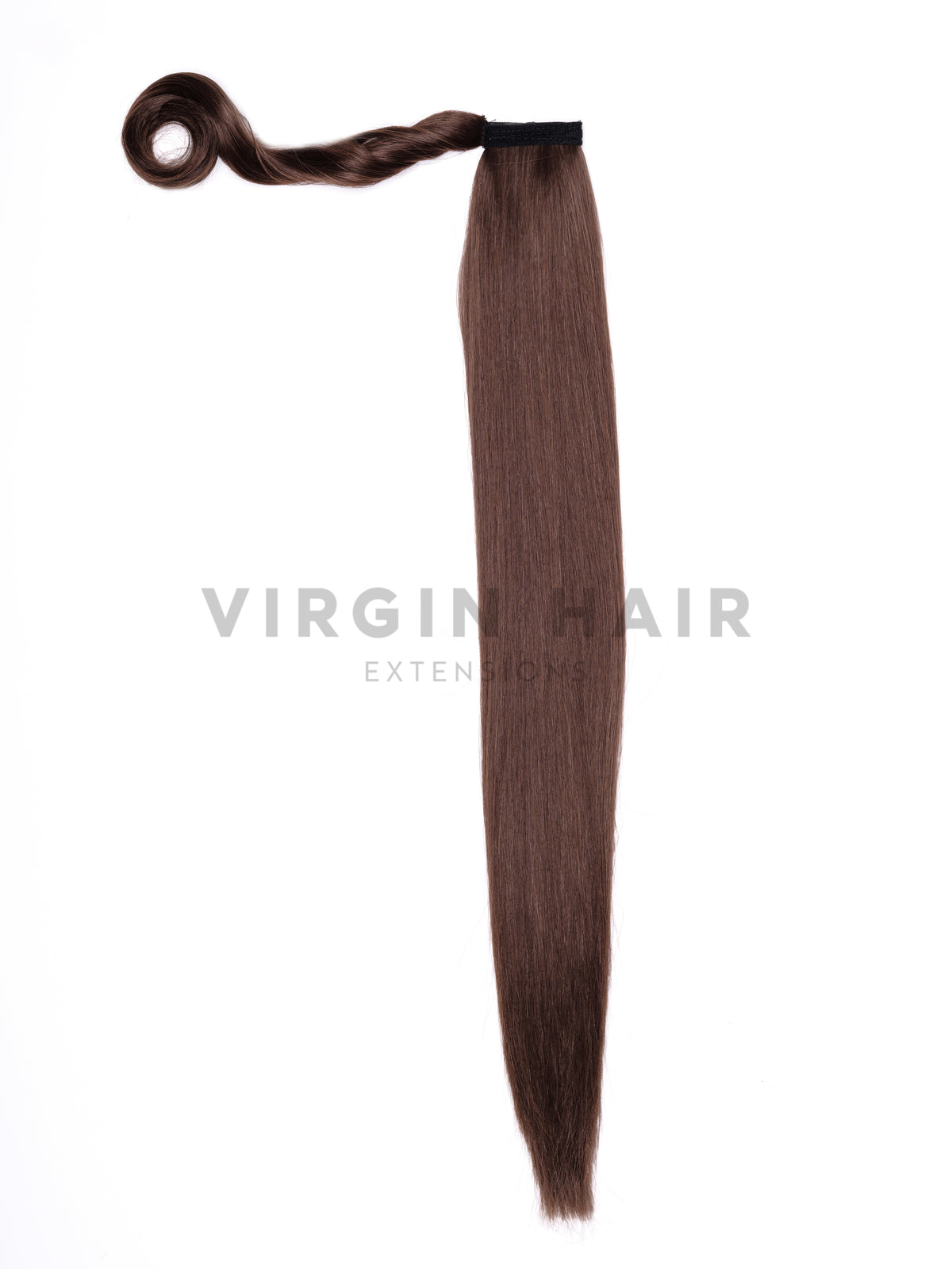 Középbarna színű egyenes copf