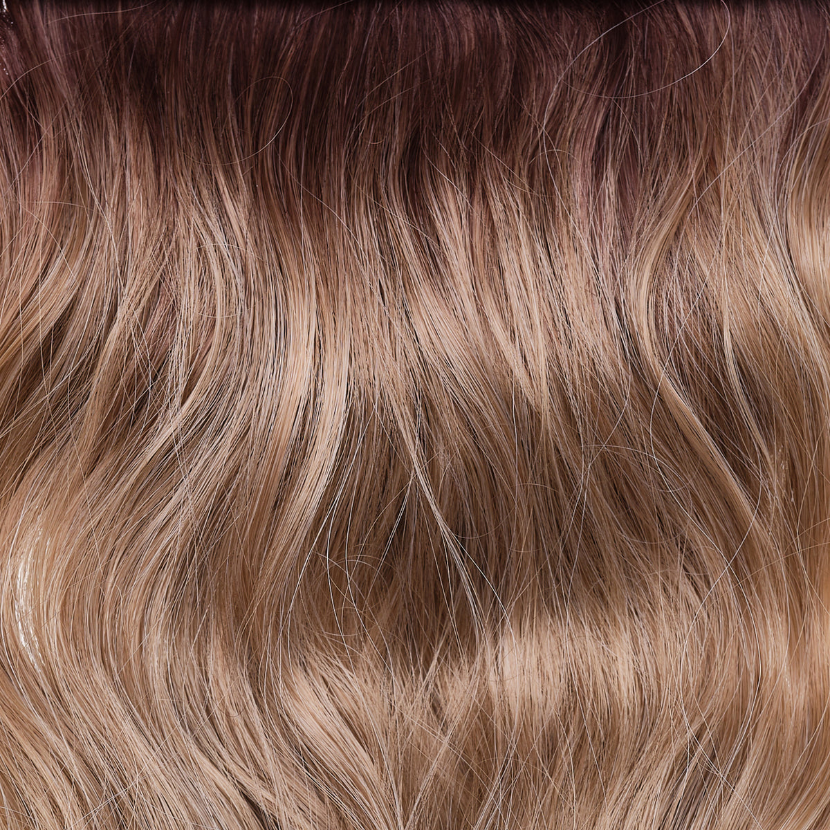 Ombre sötétszőke tengerparti hullámos póthaj