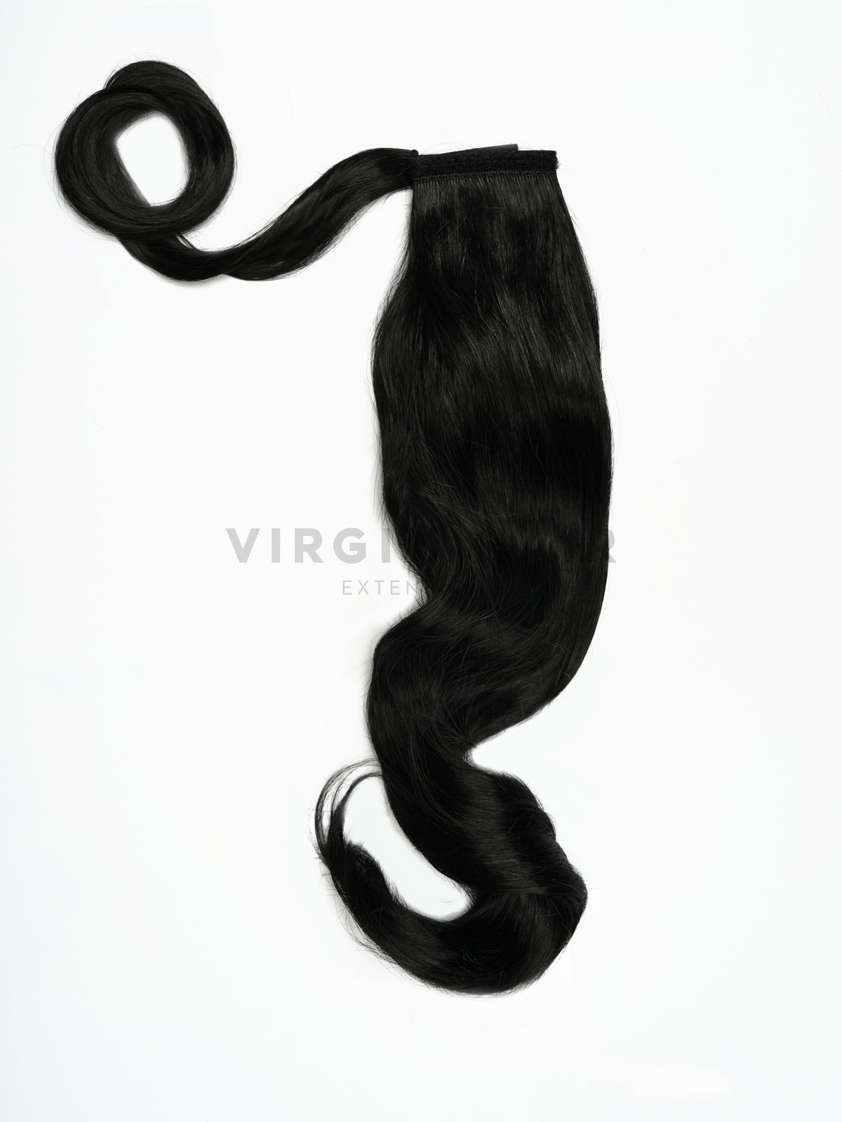 Fekete színű mini copf