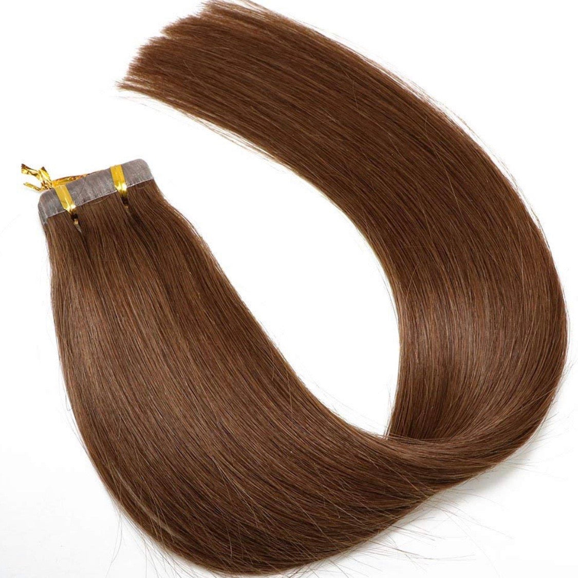 barna ragasztószalagos póthaj