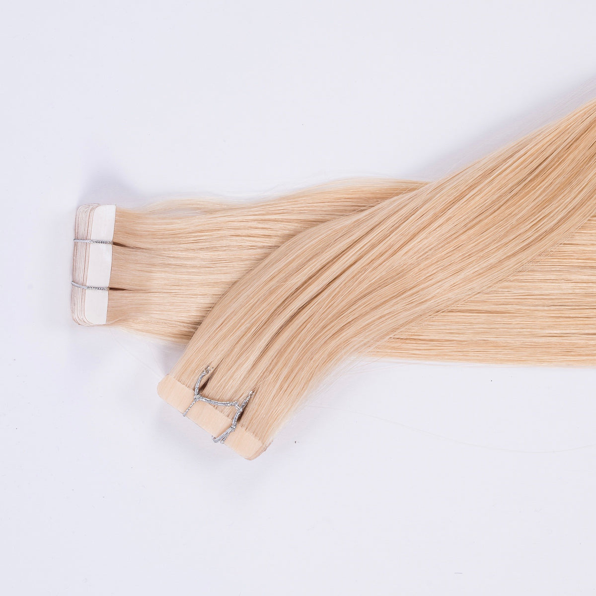 szőke ragasztószalagos, ragasztócsíkos póthaj