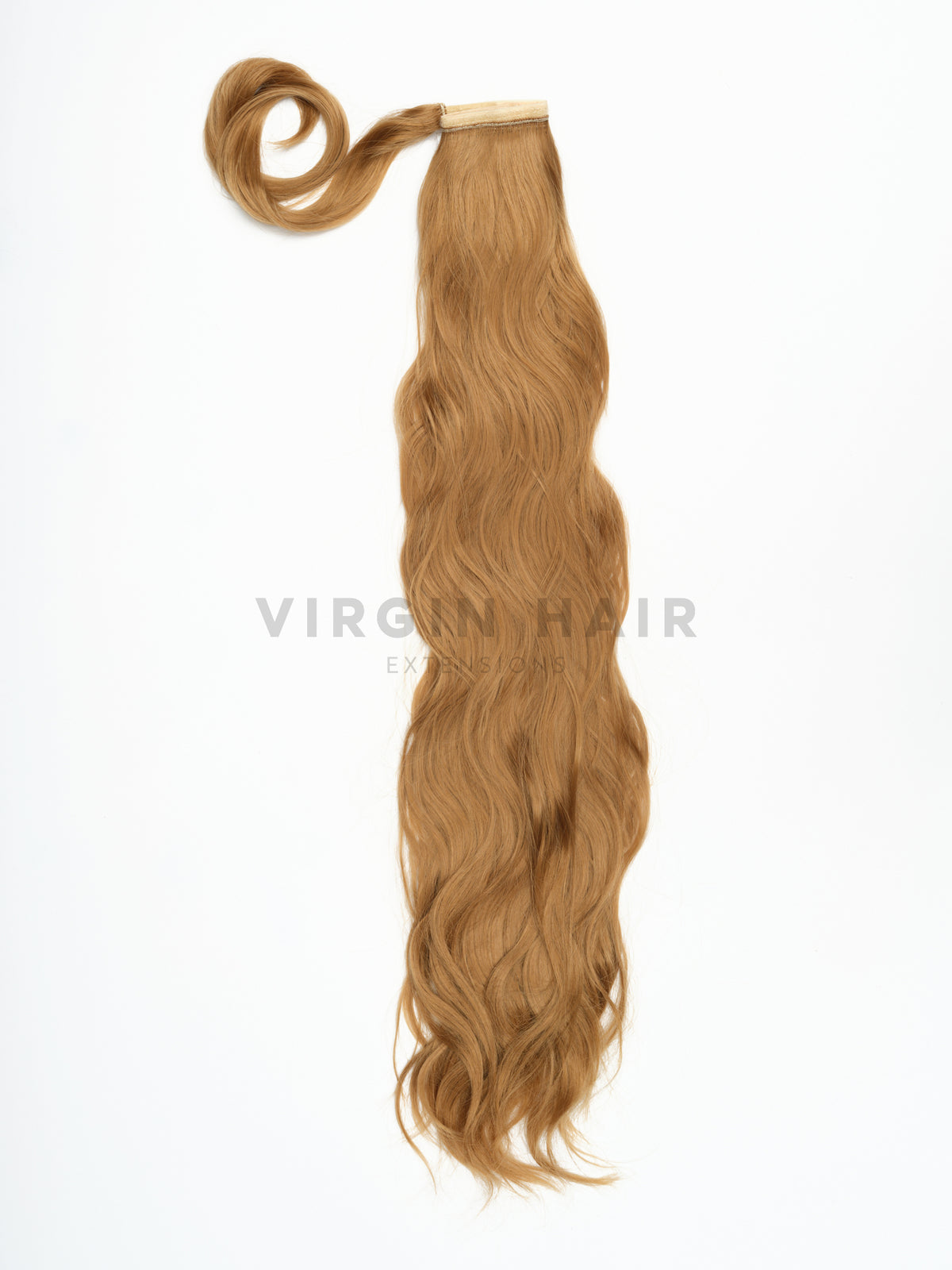 Mézbarna színű hullámos copf