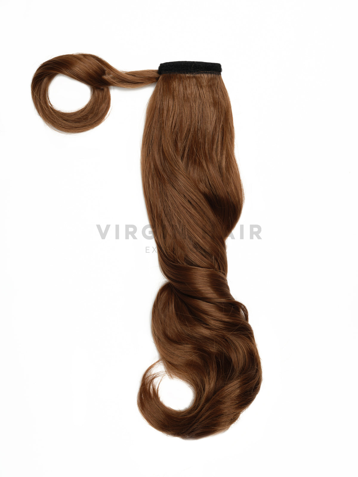 Mogyoróbarna színű mini copf