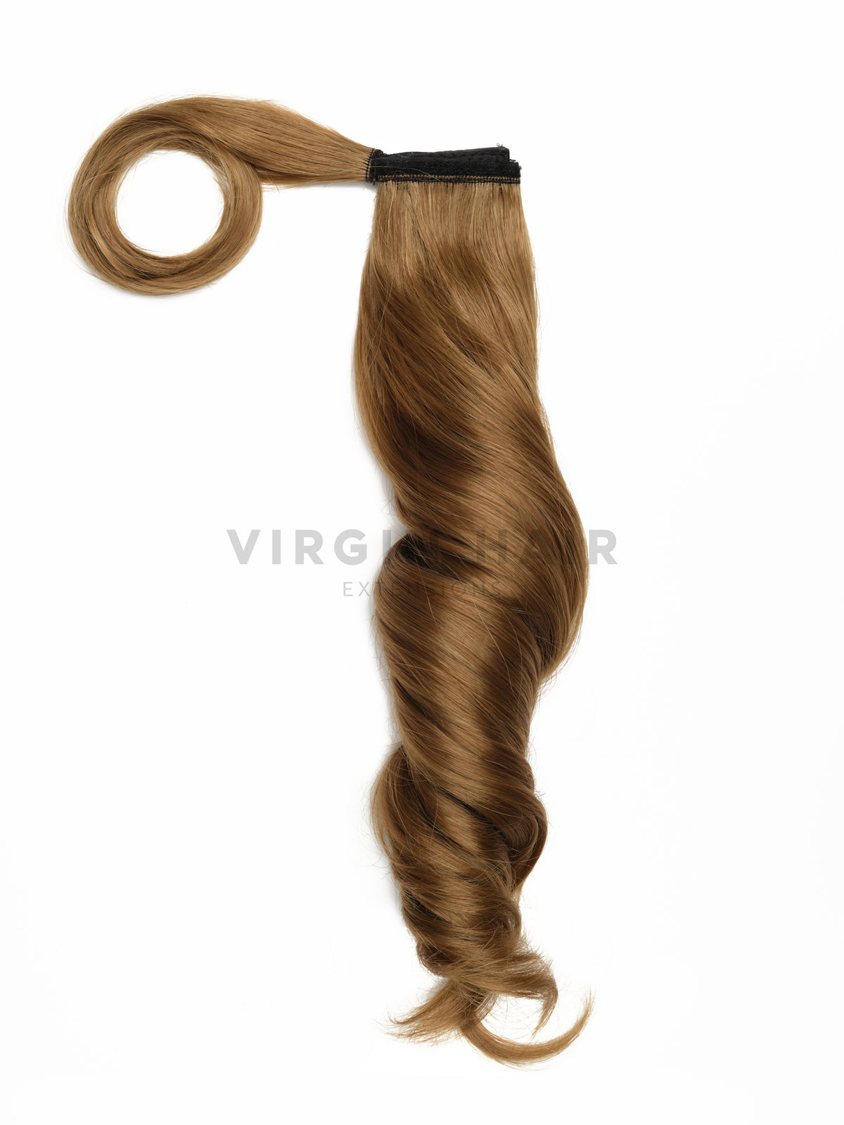 Világosbarna színű mini copf