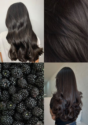 Természetes fekete fonott copf